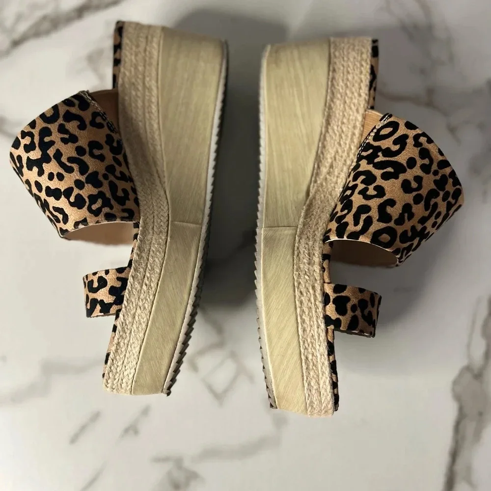 Womens platform Fergalicious by‎ Fergi Wedges leopard print